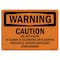 Signmission OSHA Warning Sign, 10" Height, 14" Width, Caution Do Not Enter If Alarm Is Sounding, Landscape OS-WS-D-1014-L-12006 - alternate 1